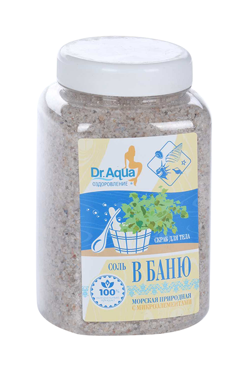 

Скраб Dr Aqua Соль В БАНЮ морская/природная, 850 г