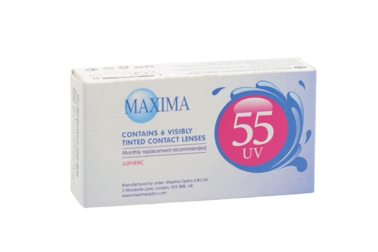 

Линзы MAXIMA 55 UV контактные R 8.6 DIA 14.2 (диоптрия -2,5), 6 шт