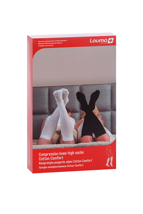 

Гольфы Лаума Медикал Cotton Comfort 1 класс компресс р 39-41, белые