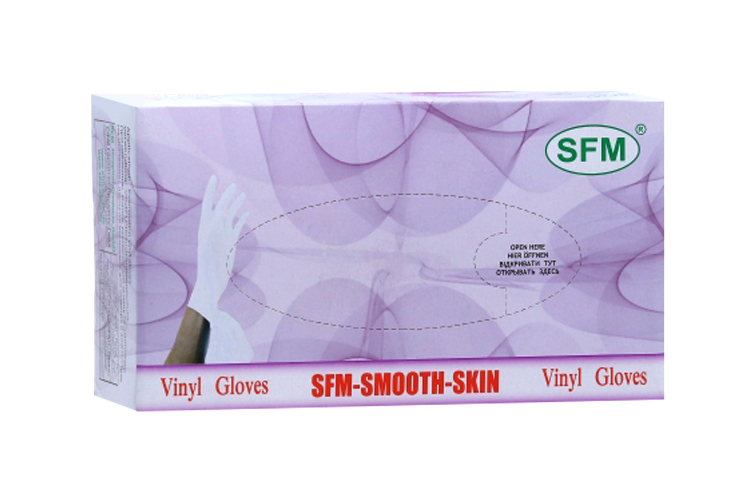 Перчатки SFM Gloves диагност винил нстер неопудр пара XL 50 шт 200₽