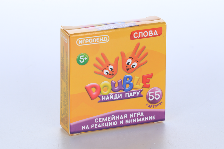 

Игра настольная ИГРОЛЕНД Double найди пару слова (896-052)