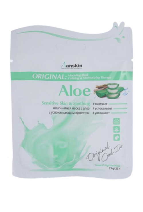 Маска Anskin Aloe Modeling Refill альгинатная успок, 25 г, саше  арт АН150