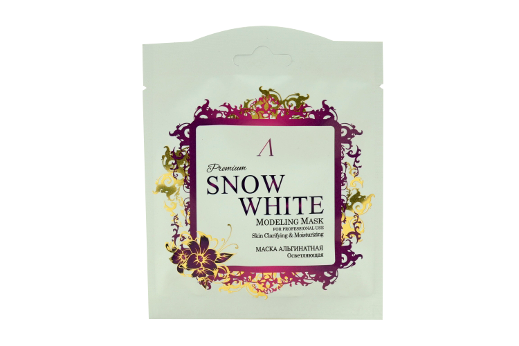 Маска Anskin Snow White Modeling Mask Refill альгинатная осветл, 25 г, саше  арт АН68