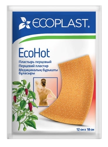 

Пластырь Ecoplast EcoHot перцовый 12х18 см