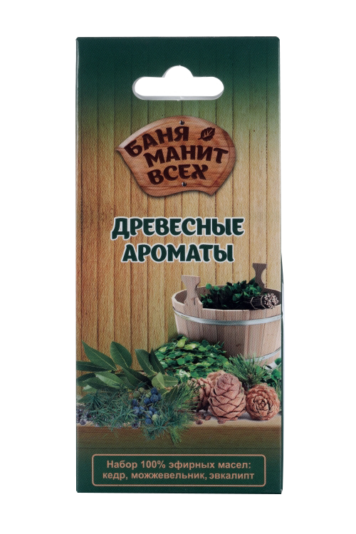 

Набор масел эфирных Баня манит всех Древесные ароматы кедр/можжевельник/эвкалипт