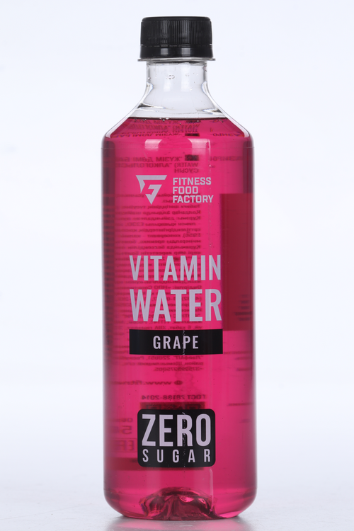 Напиток Fitness Food Factory Vitamin water слабогазированный Виноград, 0,5 л