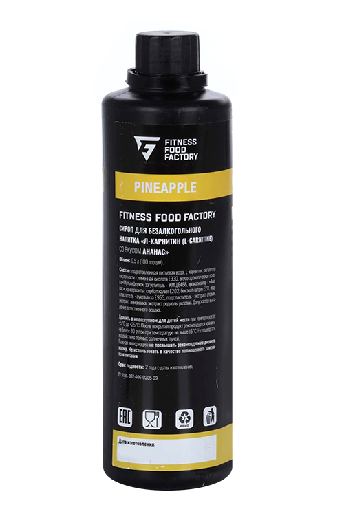 

Концентрат Fitness Food Factory L-карнитин 90000 Ананас, 500 мл