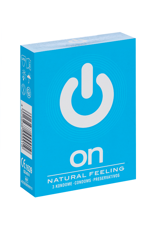 Презервативы ON Natural feeling классические ширина 54 мм, 3 шт
