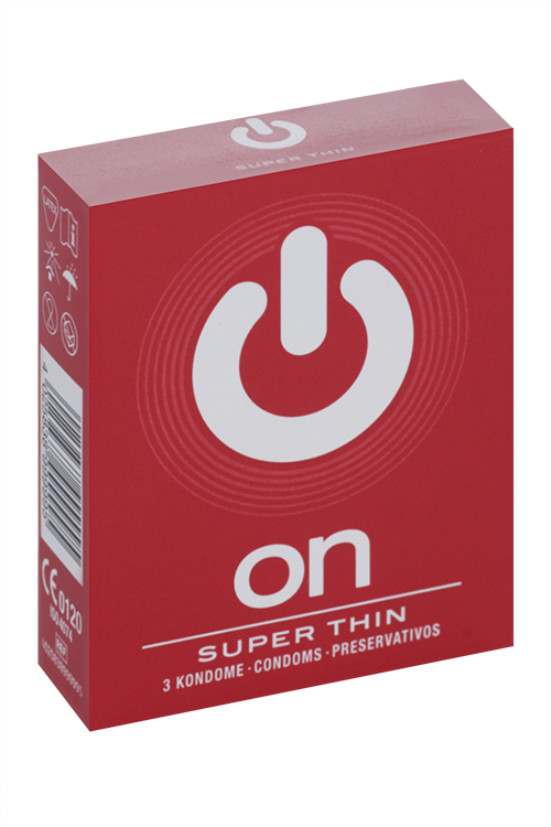 Презервативы ON Super Thin ширина 54 мм, 3 шт