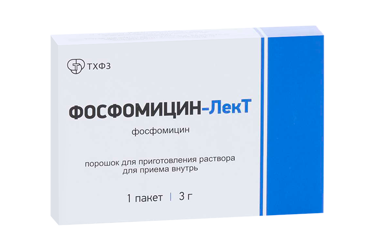 

Фосфомицин-ЛекТ 3 г, 8 г, порошок для приготовления раствора для приема внутрь