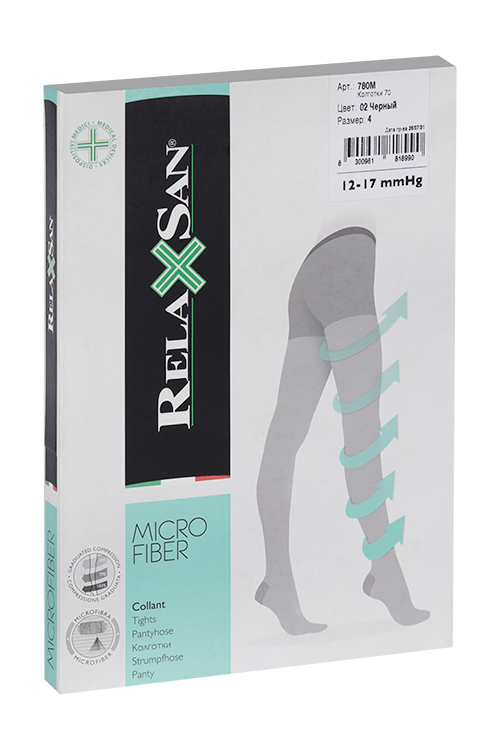 

Колготки RELAXSAN Basic профилактика 70 ден 780 черный р 4