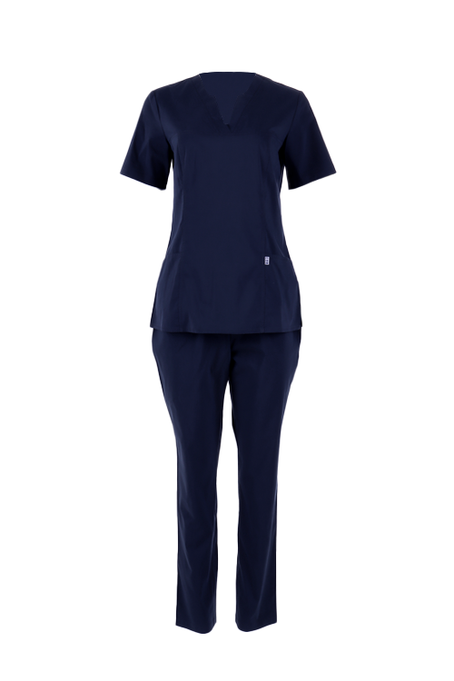 

Костюм Med Fashion Lab медицинский женский хиотон темно синий р 48 (164), (08-335)
