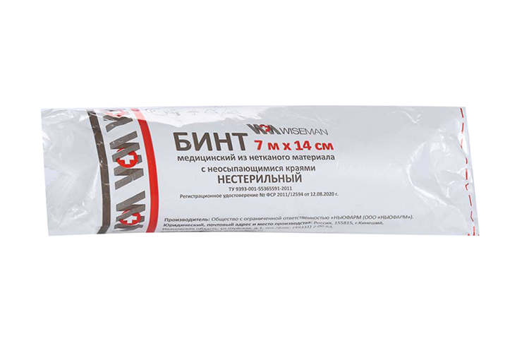 

Бинт мед неткан матер 14 см х 7 м, Ньюфарм