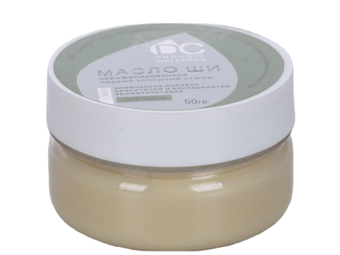 

Масло ши DolphinCoco светлое нераф первый холодный отжим DC Organic Wellness, 50 г