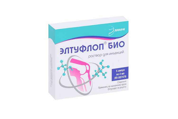 

Элтуфлоп Био, 2 мл, 5 шт, раствор для инъекций