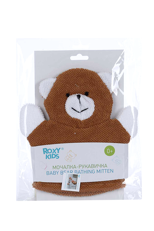 

Мочалка-рукавичка Roxy-Kids Baby Bear д/купания малышей (с 0 мес)