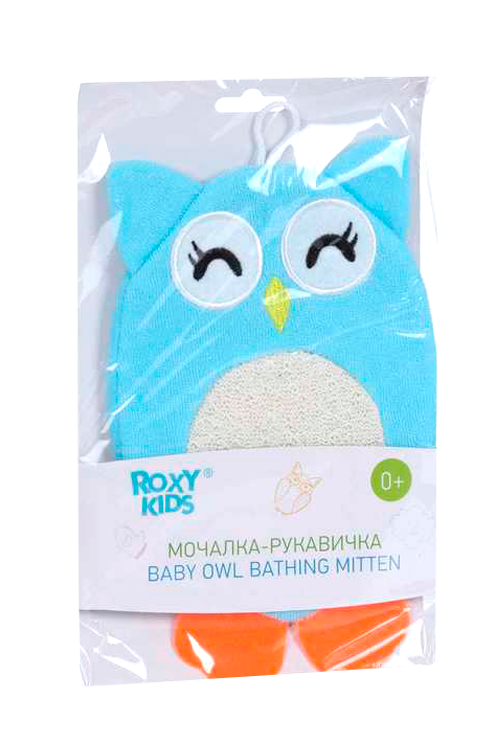 

Мочалка-рукавичка Roxy-Kids Baby Owl д/купания малышей (с 0 мес)