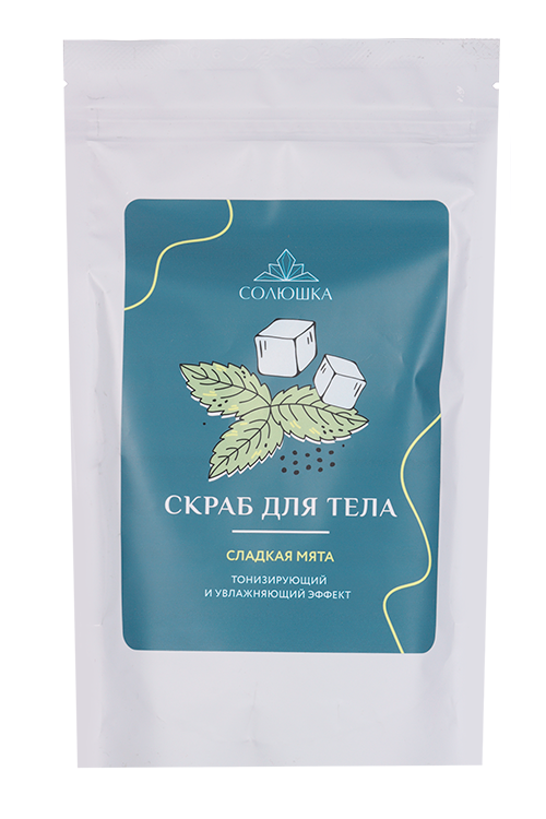 

Скраб д/тела Солюшка Сладкая Мята, 250 г, в пакете