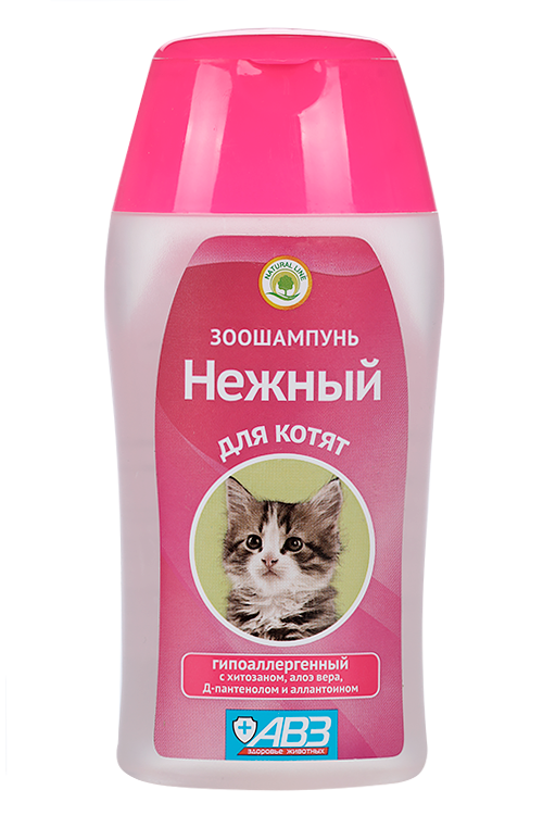 

Зоошампунь АВЗ нежный д/котят гипоаллергенный 180 мл
