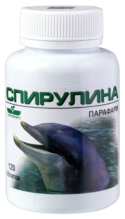 Спирулина Парафарм, 350 мг, 120 шт, таблетки