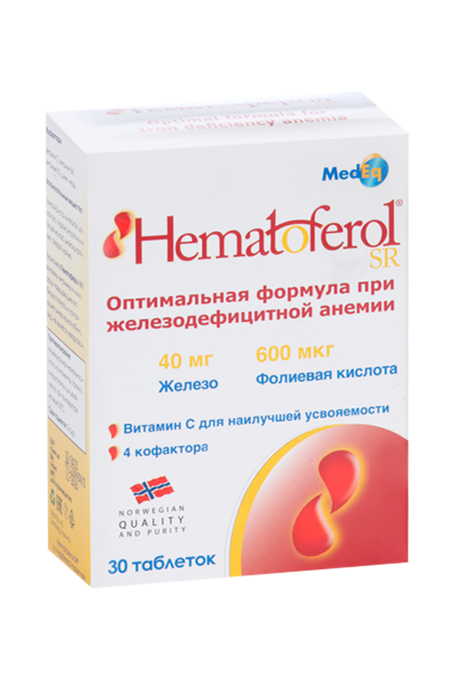 

Гематоферол-ср, 30 шт, таблетки