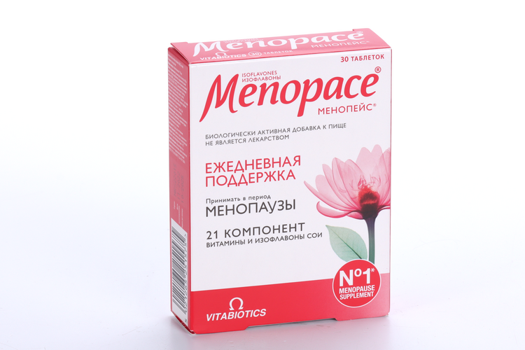 

Менопейс изофлавоны, 30 шт, таблетки