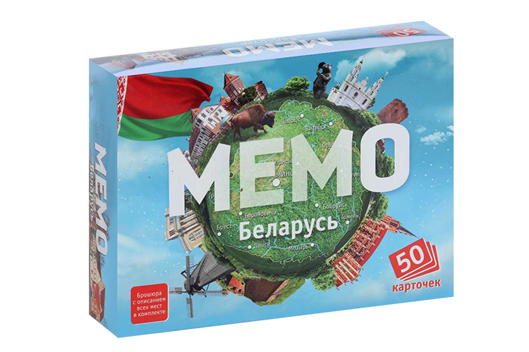 

Настольная игра Нескучные игры мемо Беларусь 50 карточек