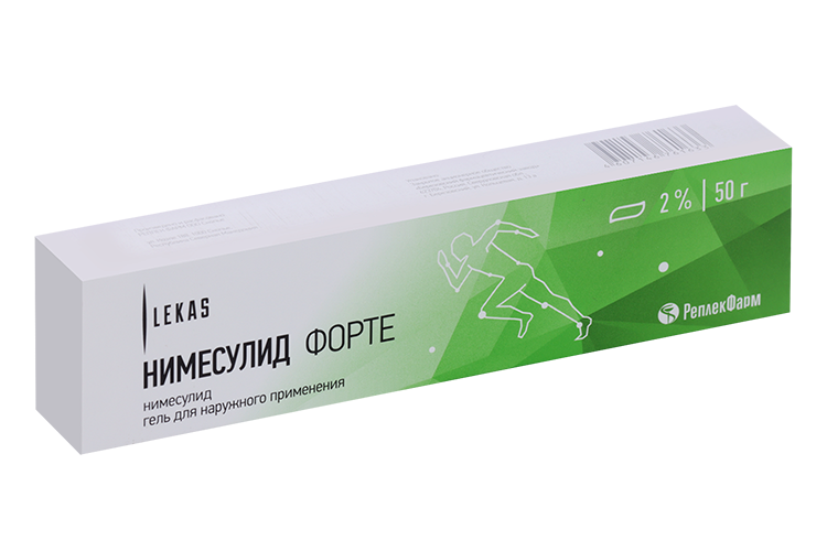 

Нимесулид форте 2%, 50 г, гель для наружного применения