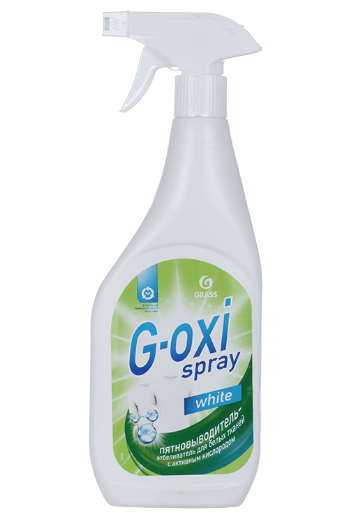 Пятновыводитель GRASS G-oxi spray д/белых вещей отбеливающий 600 мл