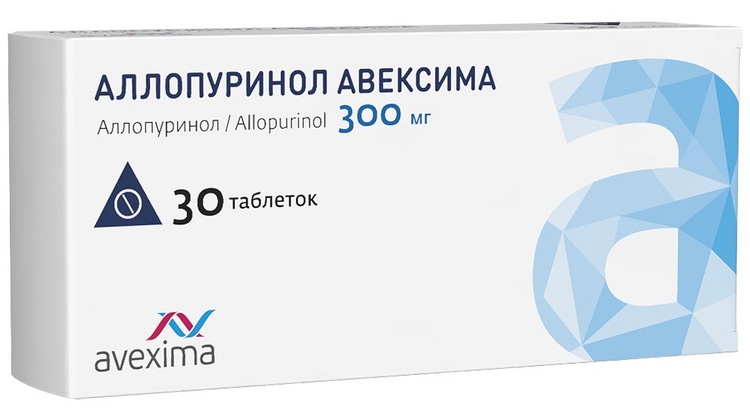 Аллопуринол Авексима 300 мг, 30 шт, таблетки