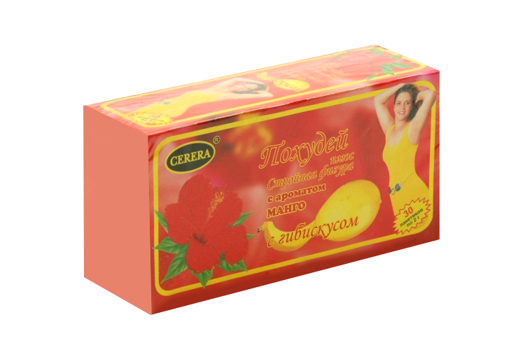 Чай Похудей Плюс Стройная фигура манго с гибискусом, 2 г, 30 шт, фильтр-пакет