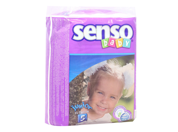 Подгузники Senso baby Junior крем-бальз (11-25кг), 16 шт