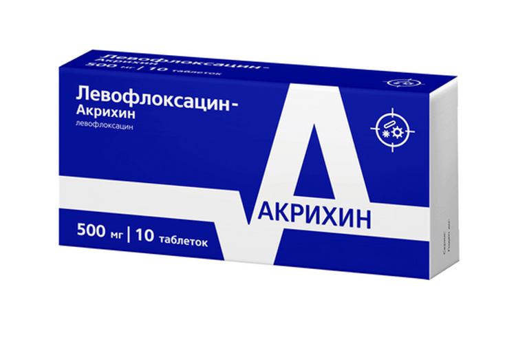 

Левофлоксацин-Акрихин 500 мг, 10 шт, таблетки покрытые пленочной оболочкой