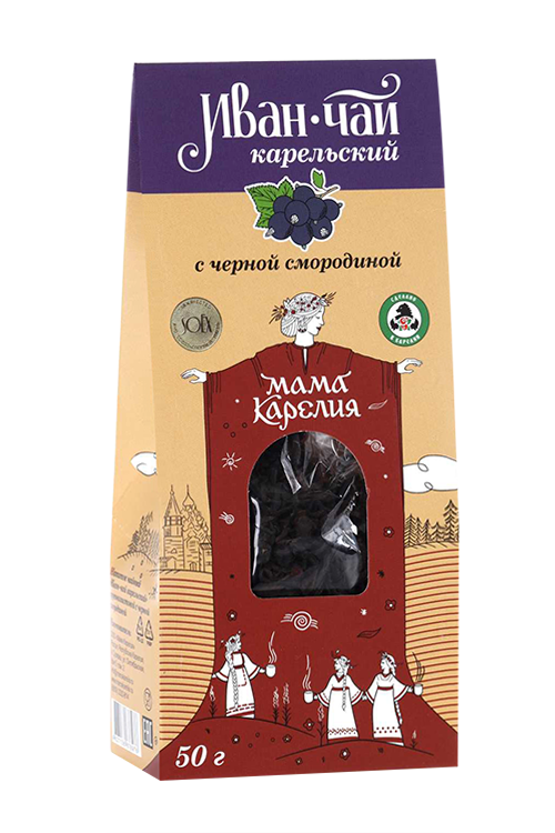 

Напиток чайный Иван-чай Карельский с ягодами черной смородины, 50 г, карт пакет