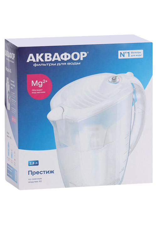 

Кувшин Аквафор престиж д/воды с фильтром А5 белый 2,8 л