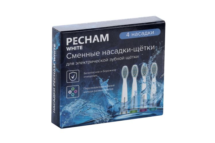 

Набор насадок для з/щетки Pecham White электрич, 4 шт