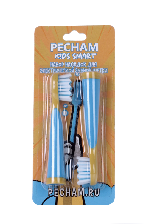 

Набор насадок для детской з/щетки PECHAM Kids Smart 3+ синий, 2 шт
