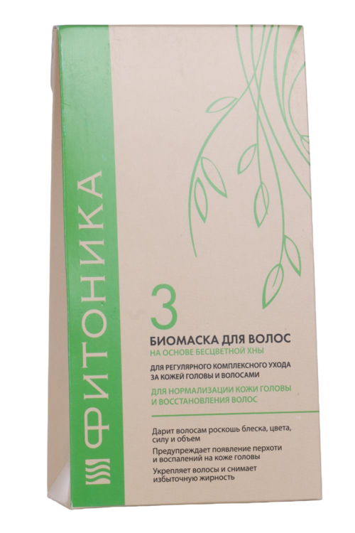 

Биомаска Фитоника №3 на основе бесцветной хны д/волос, 150 г