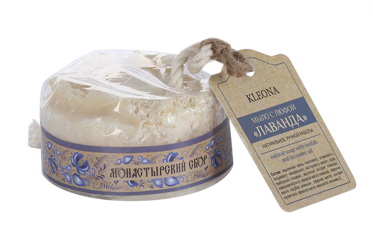 

Мыло БиоБьюти натуральное с люфой Лаванда, 130 г