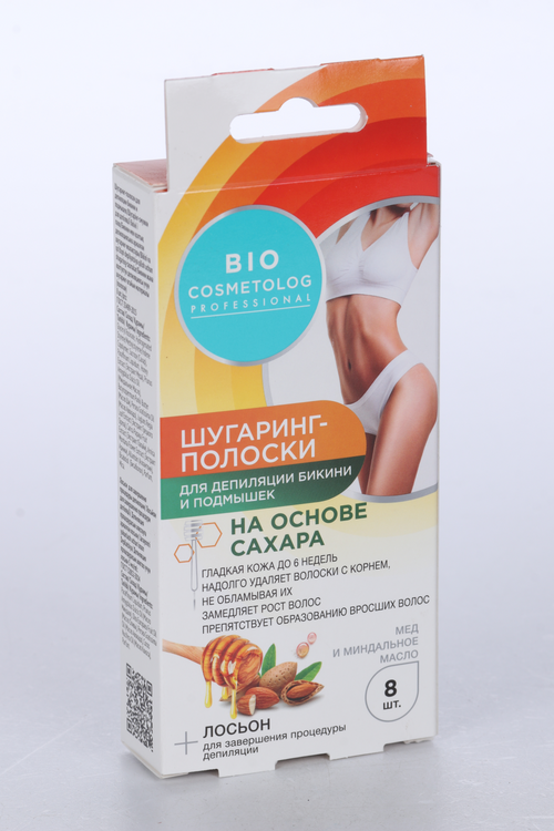 Шугаринг-полоски Bio Cosmetolog Professional д/бикини/подмышек, 8 шт