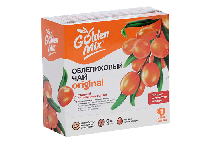

Чай облепиховый Golden Mix Original Алтайский букет, 18 г, 21 шт, стик-саше