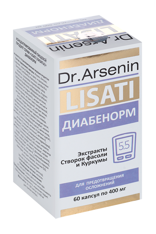 

Диабенорм-Lisati Dr Arsenin, 60 шт, капсулы