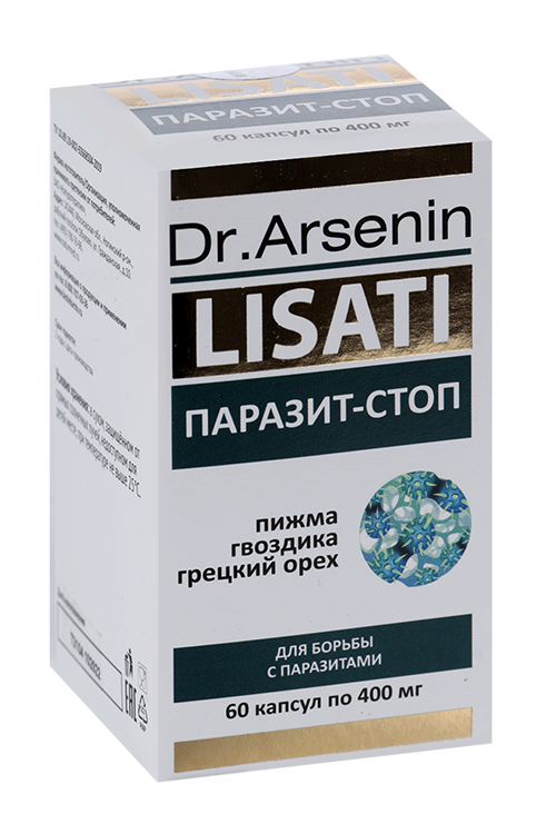 

Паразит-Стоп Lisati Dr Arsenin, 60 шт, капсулы