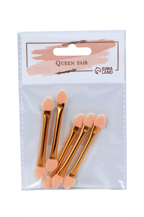 

Набор Queen fair аппликаторов д/теней двусторонние 5 шт 6,5 см цвет золотистый