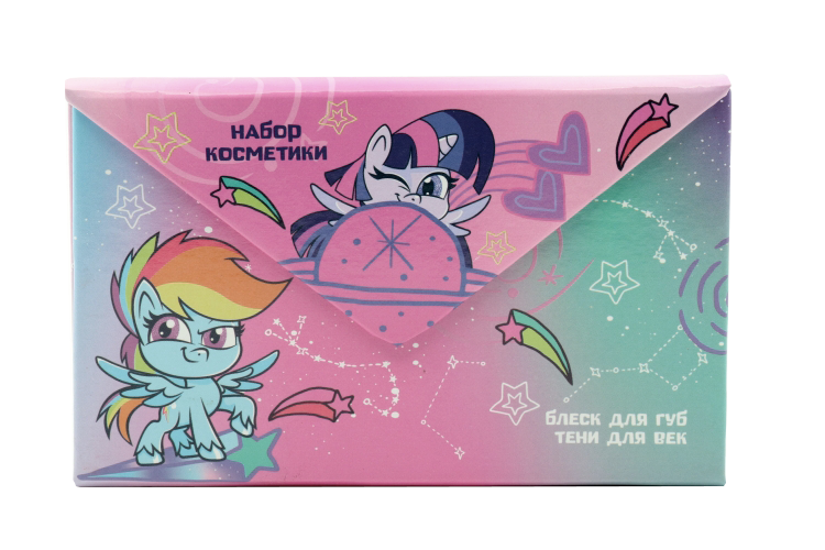 

Набор косметики Hasbro My Little Pony тени 5 цв по 1,3 г блеск 5 цв по 0,8 г розовый