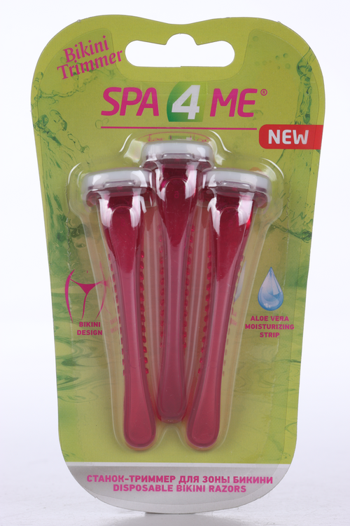 

Бритвенные станки Spa 4 Me одноразовые Carelax д/зоны бикини 3 шт
