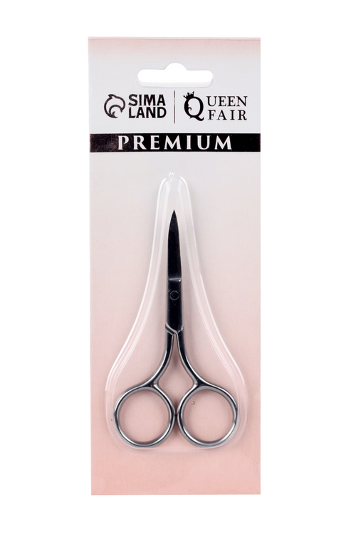 

Ножницы Queen fair маникюрные загнутые/широкие 9х4,8х0,3 см цвет серебристый