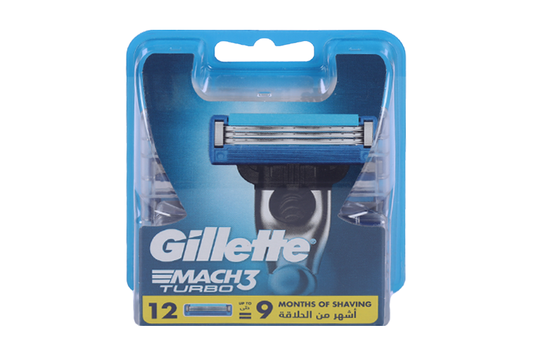 

Сменные кассеты д/бритья Gillette Mach3 Turbo 12 шт