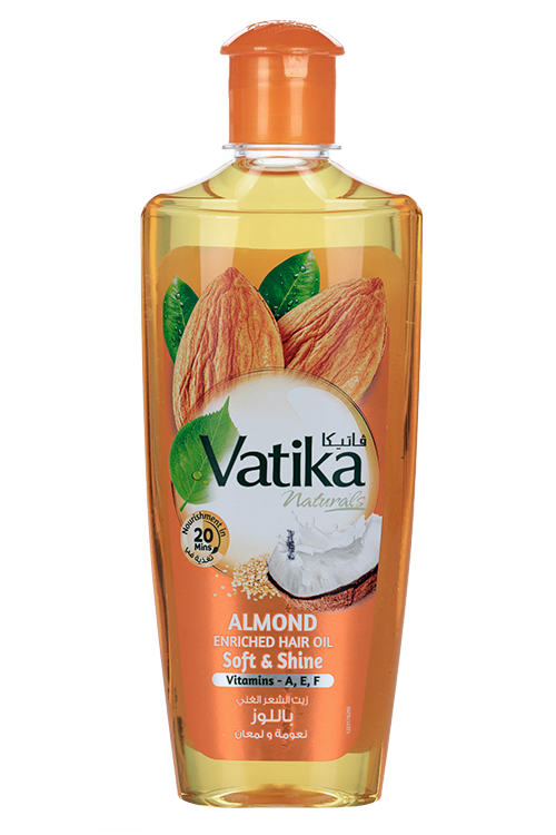 Масло Dabur Vatika Almond Enriched Увлажнение и блеск, 200 мл