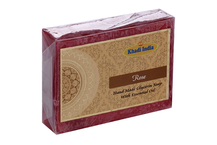 

Мыло Khadi ручной работы Роза, 100 г